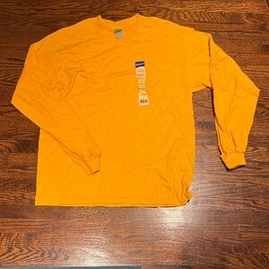 Gildan Men's Vibrant Yellow Long Sleeve Tee